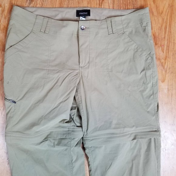 Marmot Roll Up Zip Off Legs Hiking Pants Shorts - Picture 1 of 6
